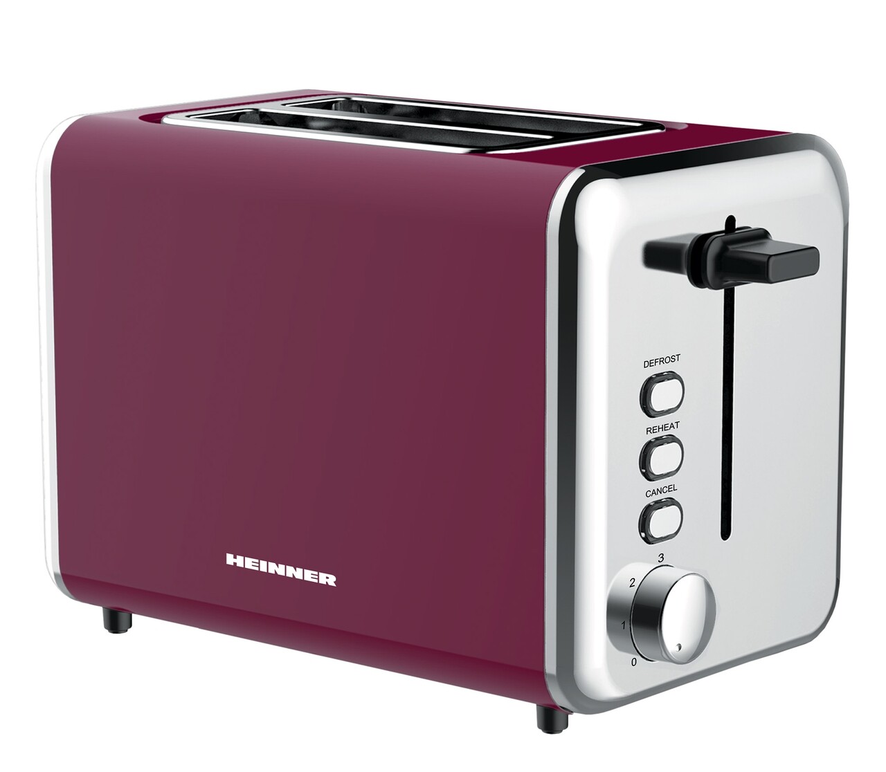 Prajitor de paine Heinner, 715-850 W, 6 nivele, visiniu - imagine 4